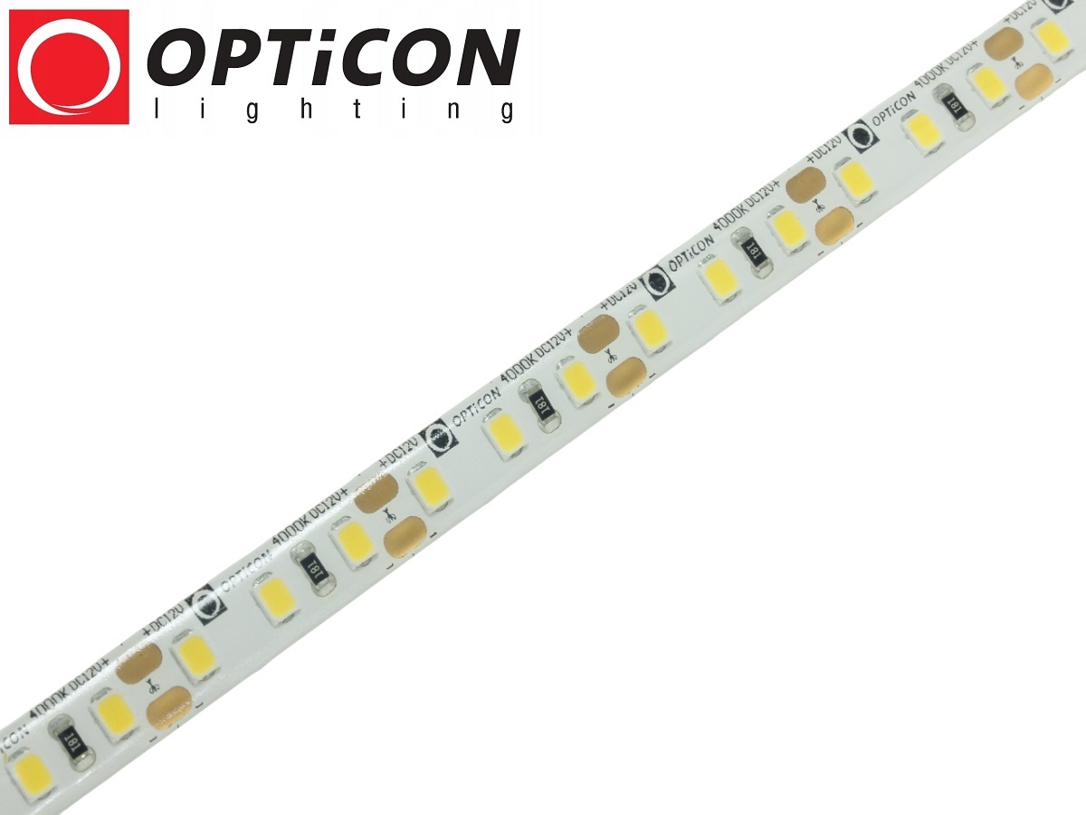 Taśma LED 12V 600 SMD 2835 8mm IP20 9,6W/m Biały Dzieny 4000K OPTICON PREMIUM