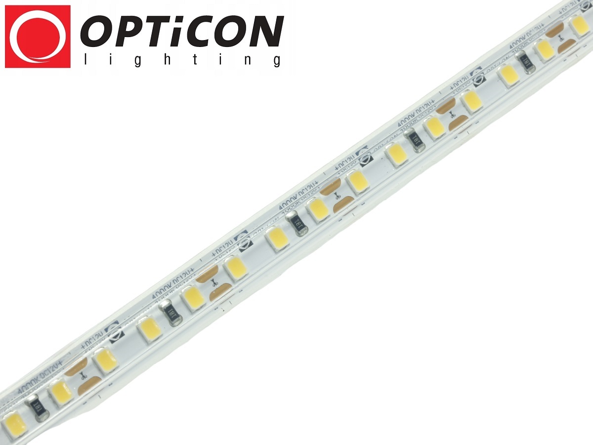 Taśma LED 12V 600 SMD 2835 10mm IP68 9,6W/m Biały Dzienny 4000K OPTICON PREMIUM