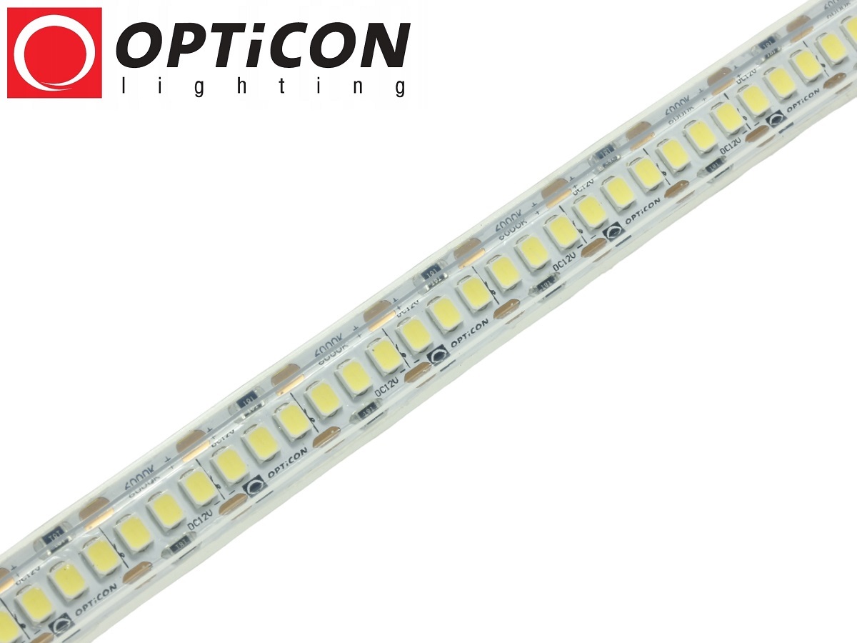 Taśma LED 12V 1200 SMD 2835 12mm IP68 19,2W/m Biały Zimny 6000K OPTICON PREMIUM