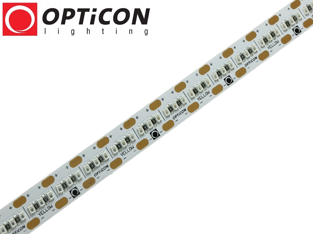 Taśma LED 12V 1500 SMD 2216 10mm IP20 18W/m Żółty OPTICON PREMIUM