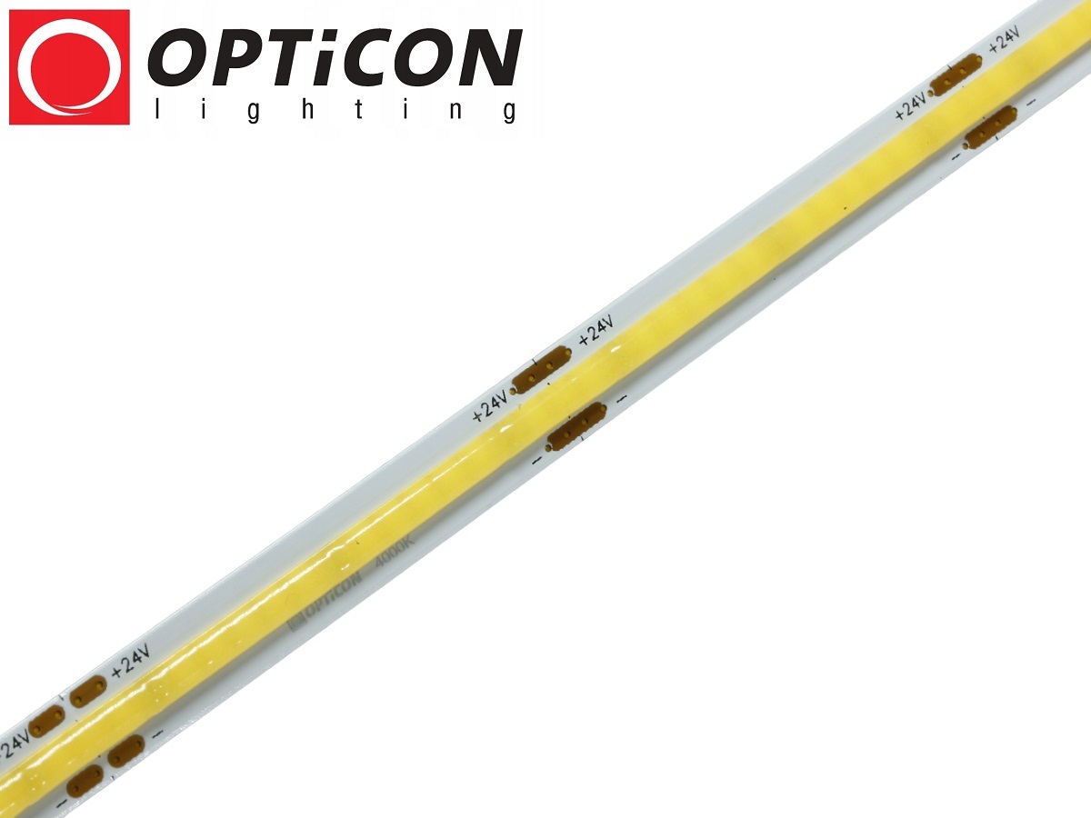 Taśma LED 24V 1600 SMD COB 8mm IP20 8W/m Biały Dzienny 4000K OPTICON PREMIUM Taśma LED 24V 1600 SMD COB 8mm IP20 8W/m Biały Dzienny 4000K OPTICON PREMIUM