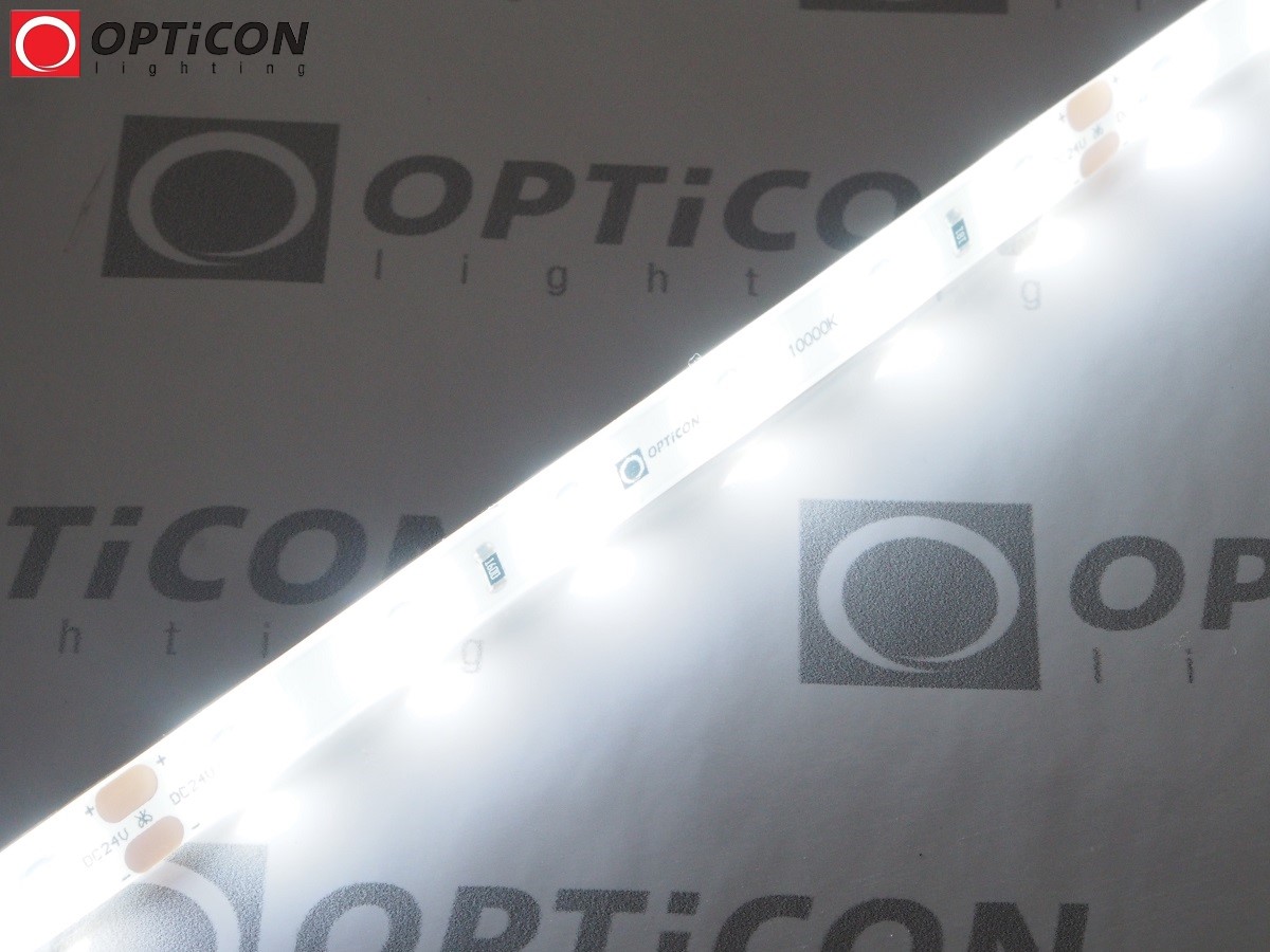 Taśma LED 24V 300 SMD 2835 8mm IP65 4,8W /m Biały Zimny 10000K OPTICON PREMIUM 