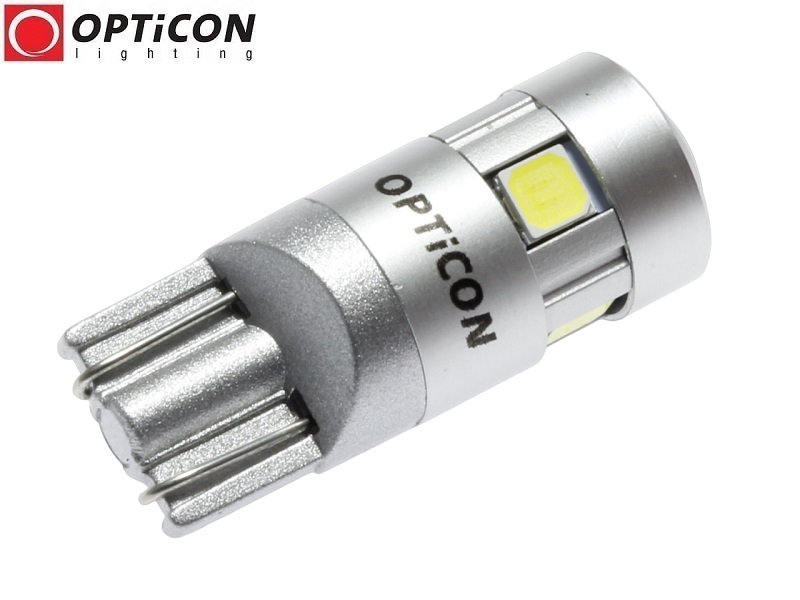 Żarówka LED W5W T10 CANBUS 6000K OPTICON PREMIUM