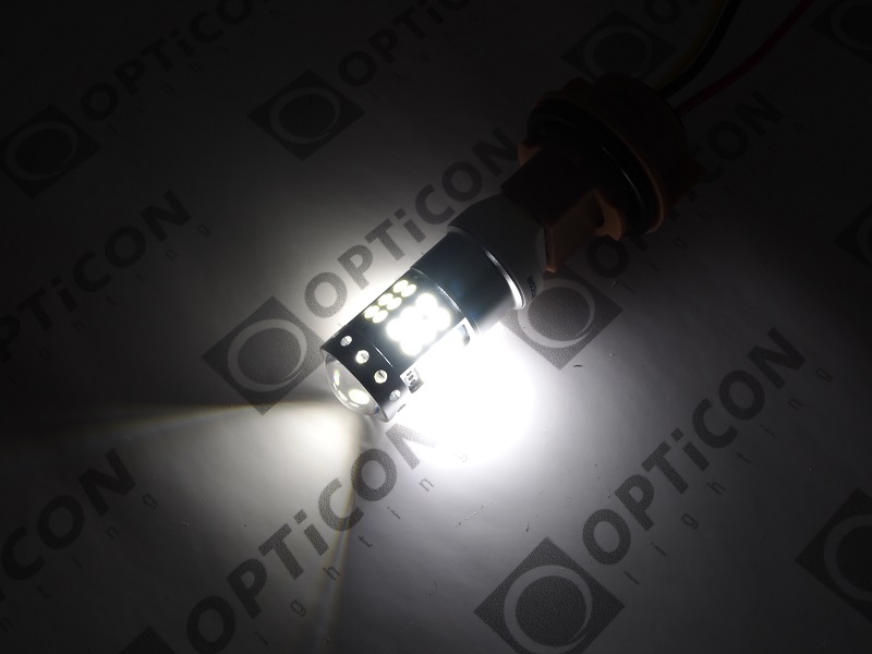 Żarówka Led W21/5W T20 7443 12V 42x SMD 3030 Biały Zimny 6000K CANBUS OPTICON PREMIUM