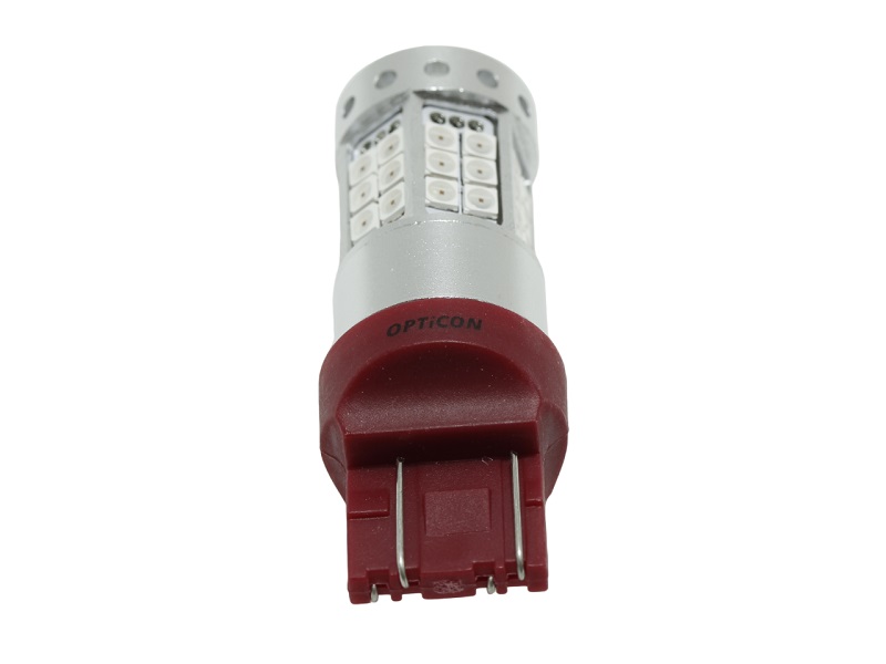 Żarówka Led W21W T20 7440 42x SMD3030 12V Czerwony CANBUS PREMIUM