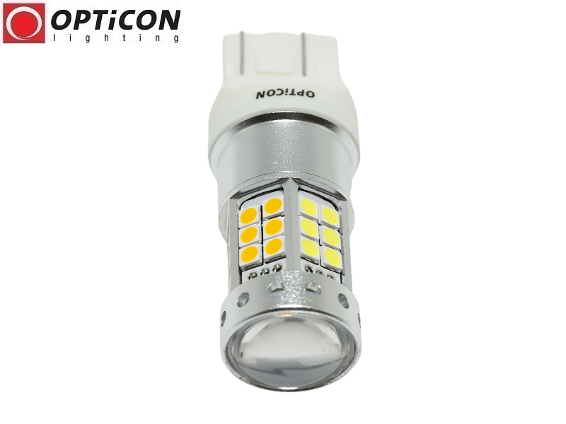 Żarówka Led 28x SMD 2835 W21/5W T20 7443 DUAL COLOR USA