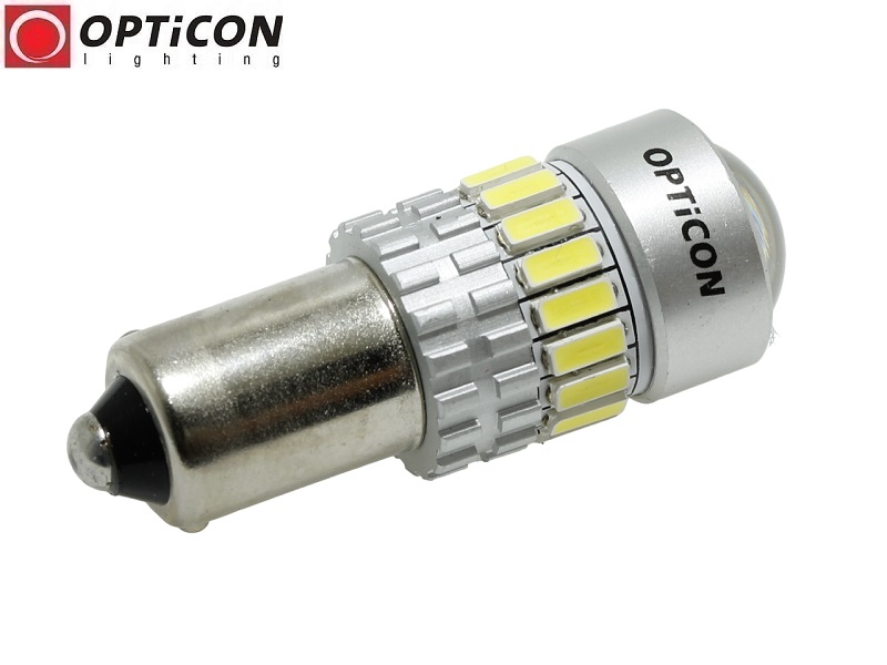Żarówka Led H21W Bay9s 12V 21x SMD 4014 Biały Zimny 6000K CANBUS OPTICON PREMIUM