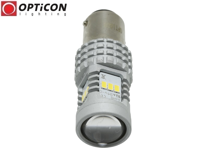 Żarówka Led P21/5W Bay15d 14x SMD 3020 12V Biały Zimny CANBUS OPTICON PREMIUM