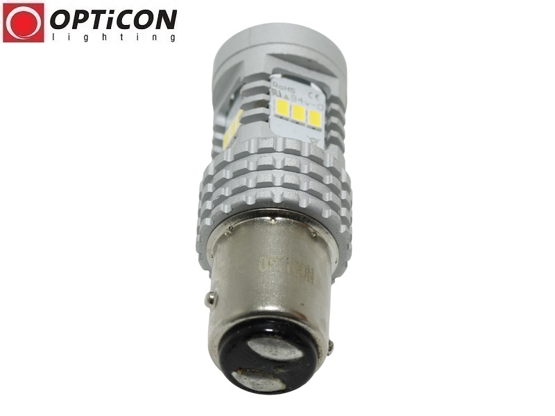 Żarówka Led P21/5W Bay15d 14x SMD 3020 12V Biały Zimny CANBUS OPTICON PREMIUM