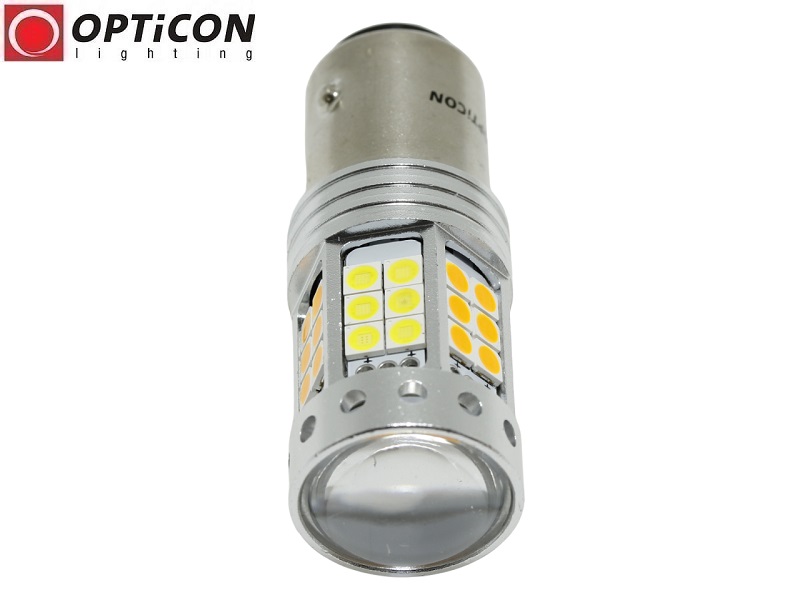 Żarówka Led P21/5W Bay15d 1157 42x SMD 3030 DUAL COLOR 18/24 CW OPTICON