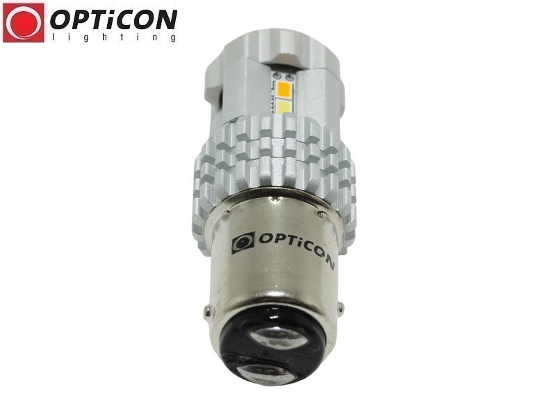 Żarówka Led P21/5W Bay15d 1157 12x SMD 3020 DUAL COLOR 6/6 CW OPTICON