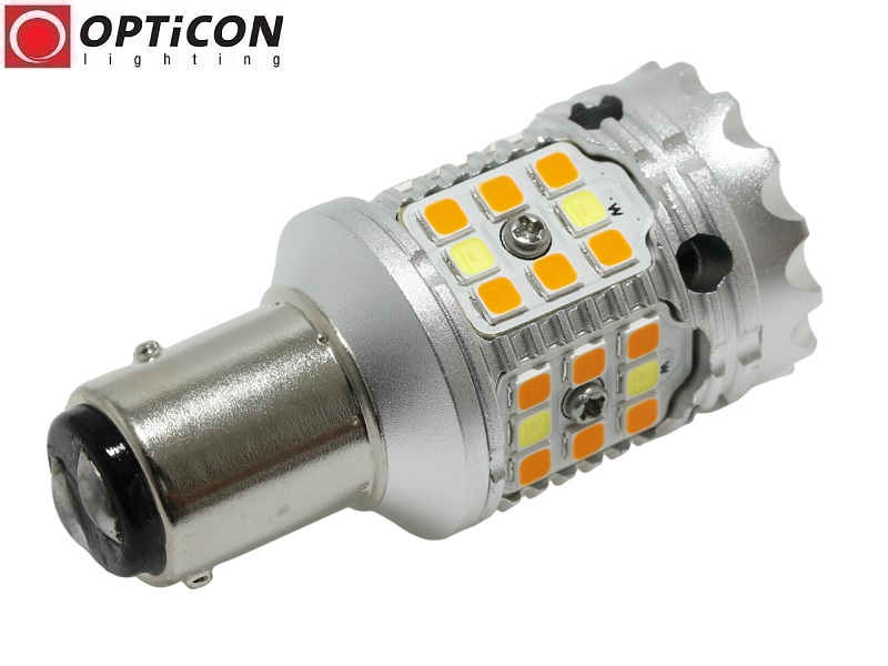 Żarówka Led P21/5W Bay15d 1157 40x SMD 3030 DUAL COLOR OPTICON