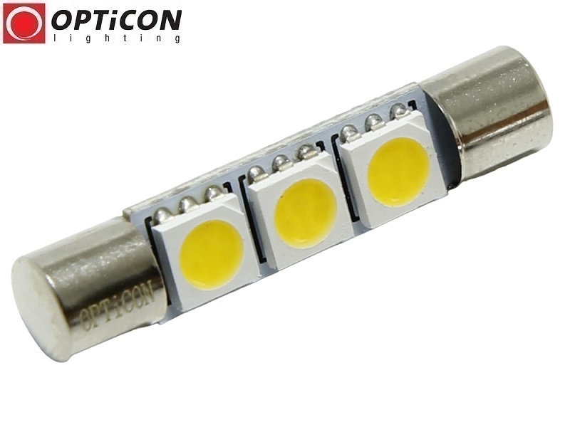 Żarówka Led C1,2W 30mm 12V DC 4x SMD 3030 Biały Neutralny 4500K OPTICON Żarówka Led C1,2W 30mm 12V DC 4x SMD 3030 Biały Neutralny 4500K OPTICON
