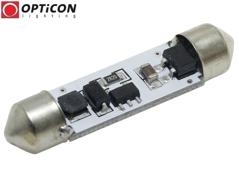  Żarówka Samochodowa Led C10W 42mm 12V 24V DC 6x SMD 5050 Biały Neutralny 4500K OPTICON