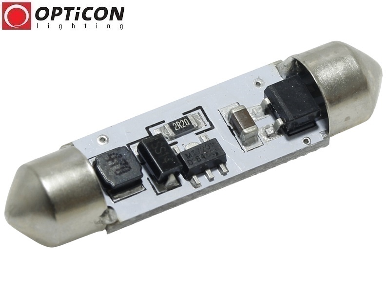 Żarówka Samochodowa Led C10W 42mm 12V 24V DC 6x SMD 5050 Biały Neutralny 4500K OPTICON Żarówka Samochodowa Led C10W 42mm 12V 24V DC 6x SMD 5050 Biały Neutralny 4500K OPTICON