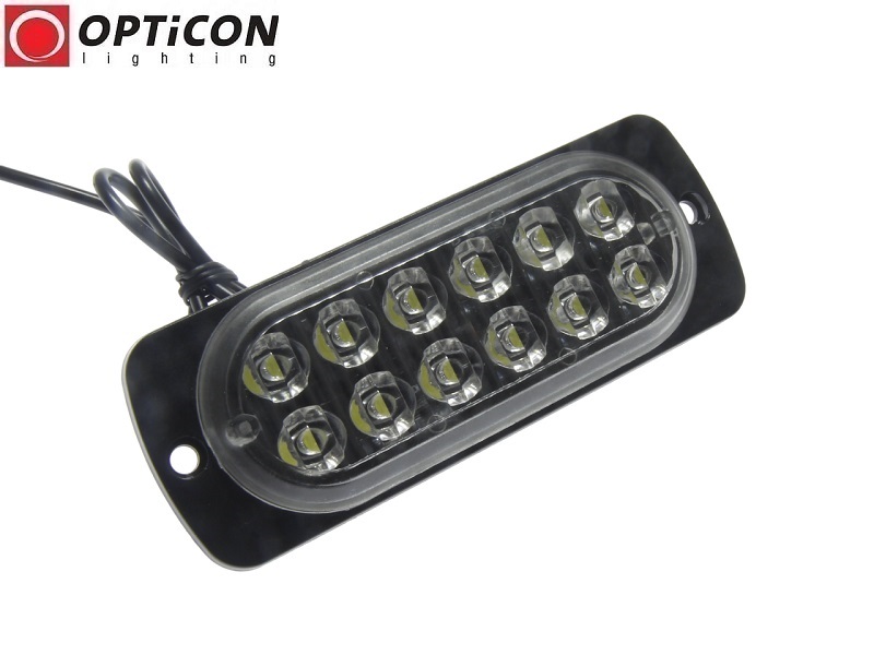 Moduł LED 12V 12x SMD2835 IP65 2W Biały Zimny 6000K OPTICON
