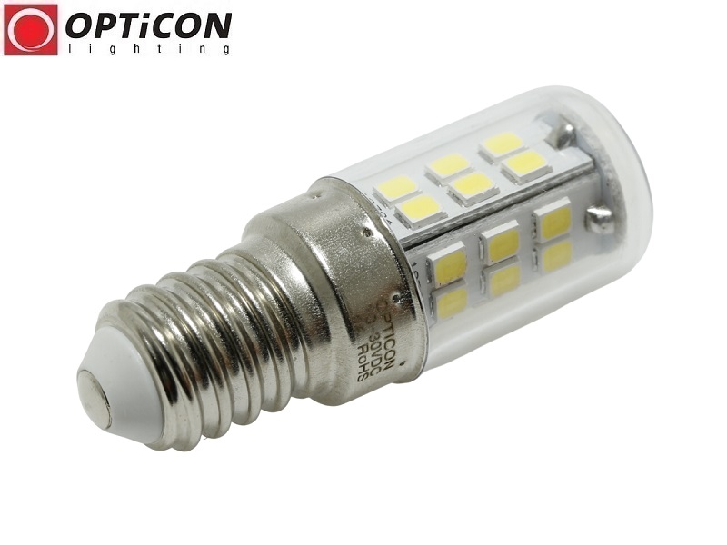 Żarówka LED E14 3W 10-30V DC 27x SMD 2835 Biały Zimny 6000K 12V 24V OPTICON Żarówka LED E14 3W 10-30V DC 27x SMD 2835 Biały Zimny 6000K 12V 24V OPTICON