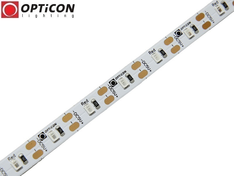 Taśma LED 5V 300 SMD 2835 8mm IP20 3,6W/m Czerwony OPTICON PREMIUM