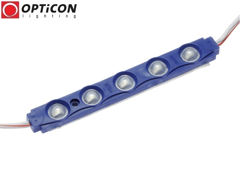 Moduł LED 24V 2W 5x SMD2835 IP65 Niebieski