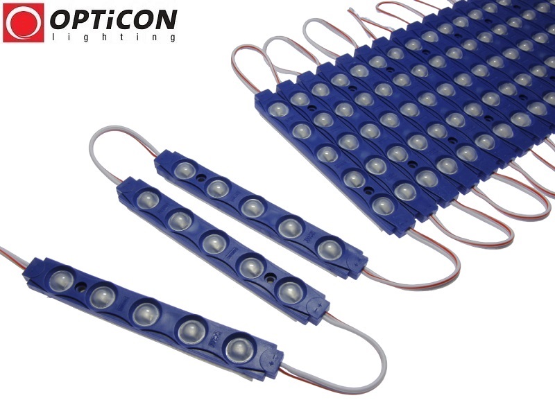 Moduł LED 24V 2W 5x SMD2835 IP65 Niebieski