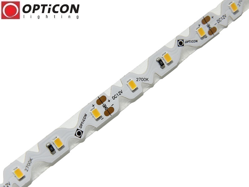 Taśma LED 12V 300 SMD 2835 8mm IP20 4,8W/m Biały Ciepły 2700K OPTICON PREMIUM Taśma LED 12V 300 SMD 2835 8mm IP20 4,8W/m Biały Ciepły 2700K OPTICON PREMIUM