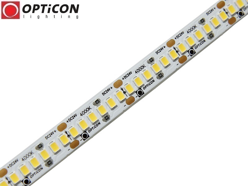 Taśma LED 24V 1200 SMD 2835 10mm IP20 19,2W/m Biały Neutralny 4000K OPTICON PREMIUM Taśma LED 24V 1200 SMD 2835 10mm IP20 19,2W/m Biały Neutralny 4000K OPTICON PREMIUM
