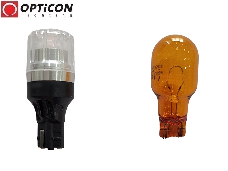 Żarówka Led W16W T15 4x SMD 3030 12V Pomarańczowy CANBUS OPTICON PREMIUM
