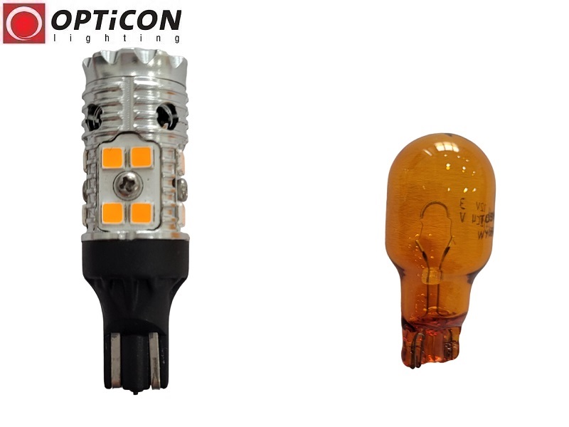 Żarówka Led W16W T15 16x SMD 3030 12V Pomarańczowy CANBUS OPTICON PREMIUM Żarówka Led W16W T15 16x SMD 3030 12V Pomarańczowy CANBUS OPTICON PREMIUM