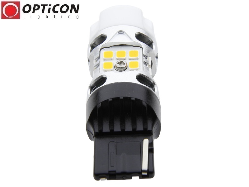 Żarówka Led Wy21W T20 7440 12V SMD3030 POMARAŃCZOWY CANBUS OPTICON PREMIUM
