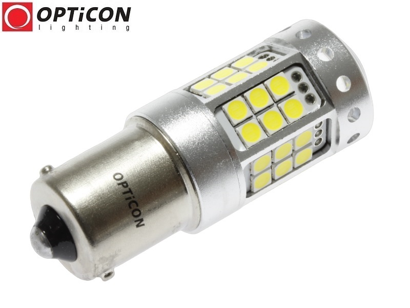 Żarówka Led P21W Ba15s 12V DC 42x SMD3030 Biały Zimny 6000K OPTICON PREMIUM Żarówka Led P21W Ba15s 12V DC 42x SMD3030 Biały Zimny 6000K OPTICON PREMIUM