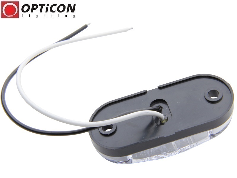 Lampka obrysowa LED 12/24V 2x SMD5630 IP65 0,5W Biały Zimny 6000K OPTICON