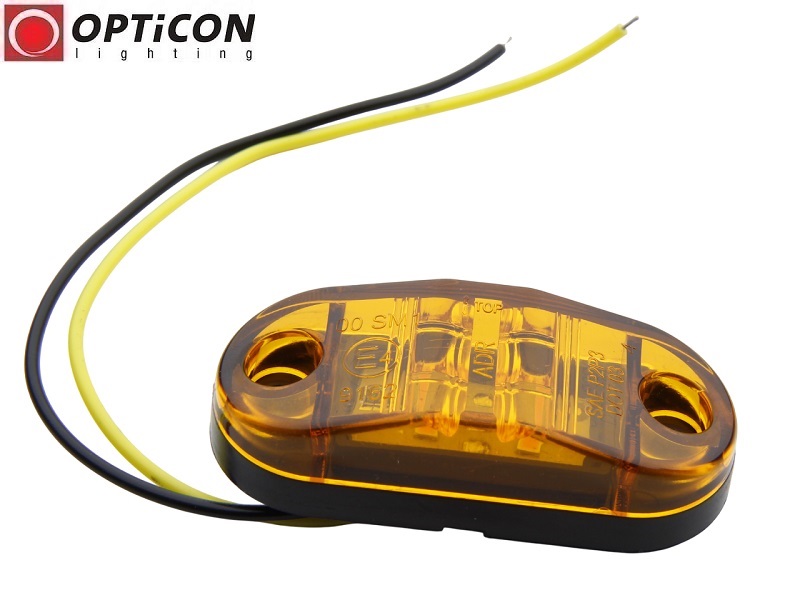Lampka obrysowa LED 12/24V 2x SMD5630 IP65 0,5W PomarańczowyOPTICON