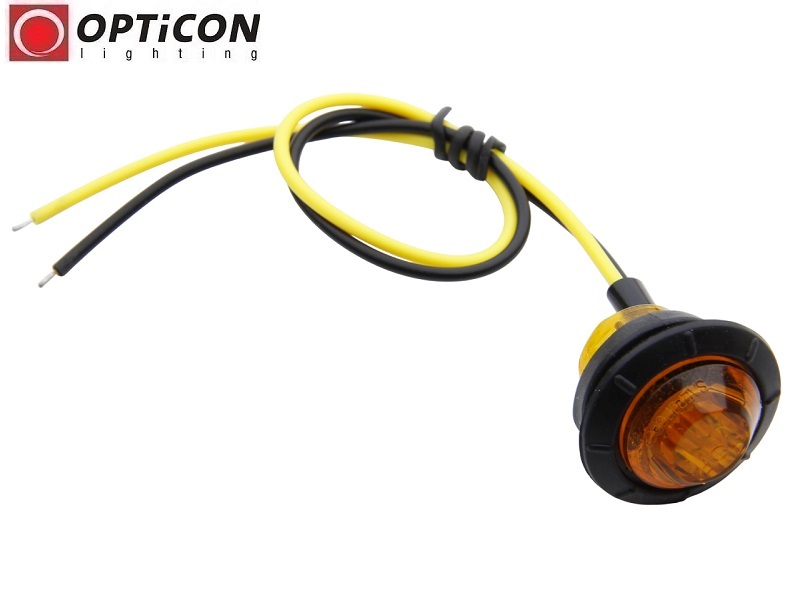 Lampka obrysowa LED 12/24V 2x SMD5630 IP65 0,5W PomarańczowyOPTICON