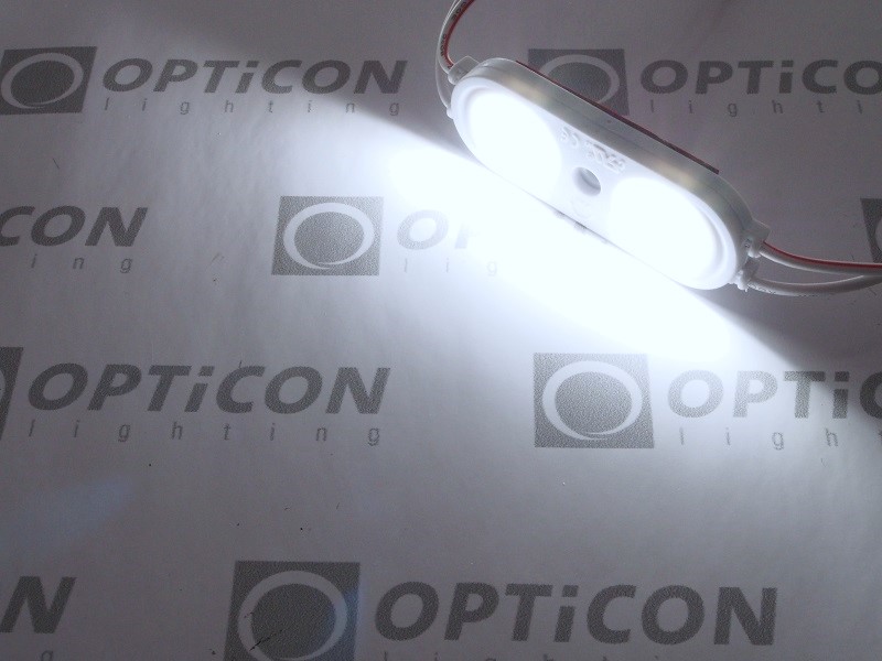 Moduł LED 12V 2x SMD2835 IP65 1W Biały Zimny 10000K Moduł LED 12V 2x SMD2835 IP65 1W Biały Zimny 10000K