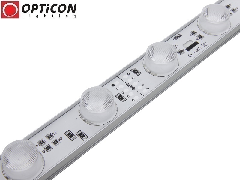 Moduł LED 24V 22W IP67 100cm 10x60st 18x SMD3030 Wielokolorowy RGBW Moduł LED 24V 22W IP67 100cm 10x60st 18x SMD3030 Wielokolorowy RGBW