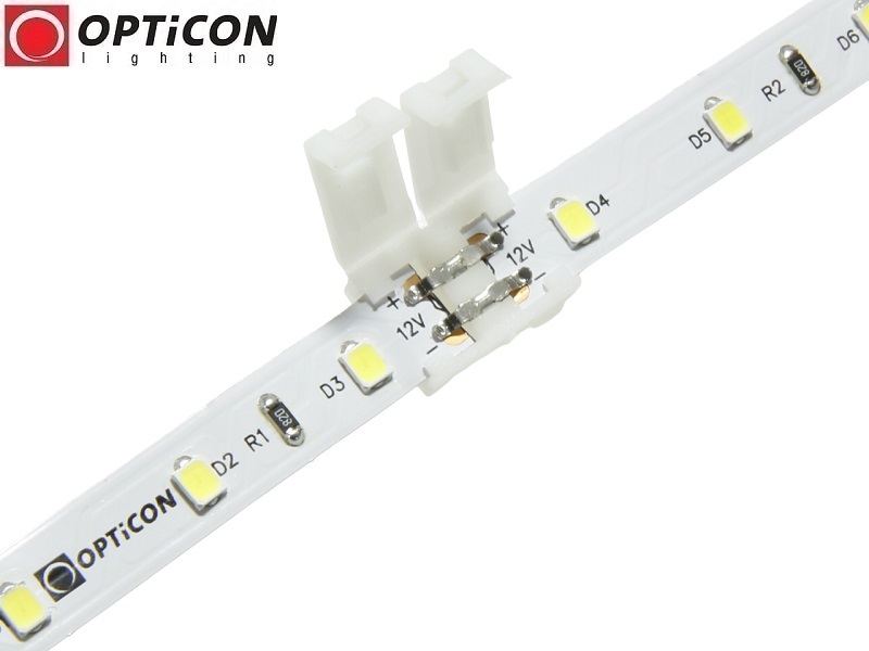 Konektor Szybkozłączka do łączenia dwóch Jednokolorowych Taśm Led 8mm