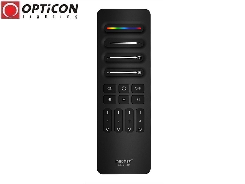 Pilot Cyfrowych Taśm LED MIBOXER C10 Digital SPI Mono / CCT / RGB / RGBW Radiowy 2,4G 4x Strefowy 