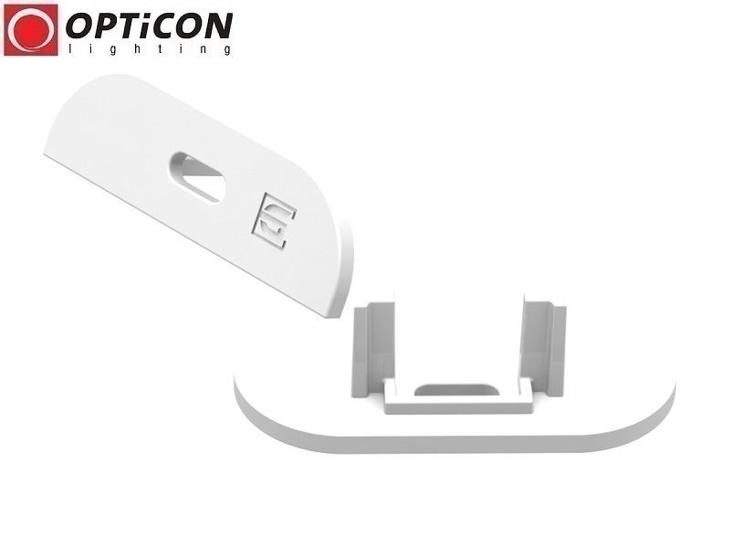 Profil LED - Zaślepka S4 - Biały - Zestaw 2szt Profil LED - Zaślepka S4 - Biały - Zestaw 2szt