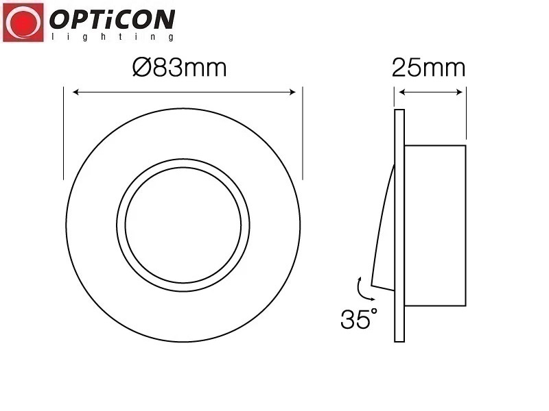 Oprawa sufitowa okrągła ruchoma - Srebrna dla LED GU10 MR16 50mm 12V / 230V