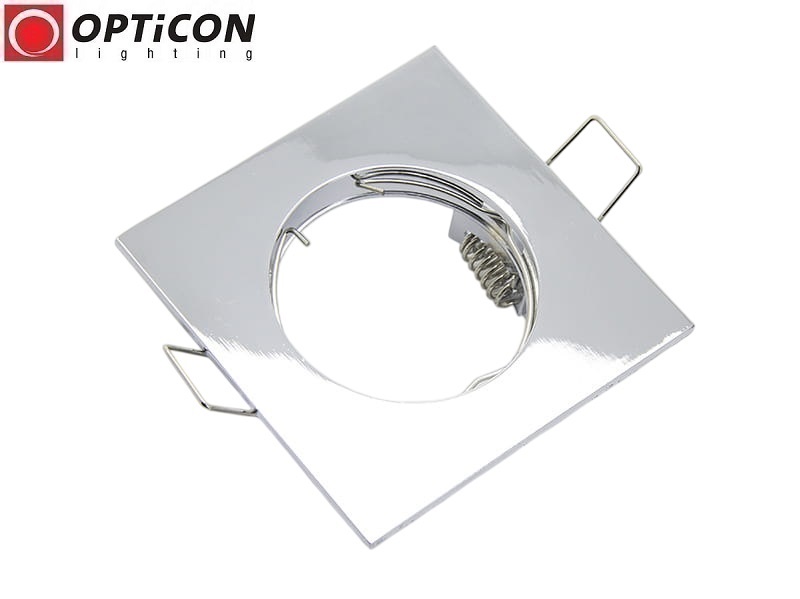 Oprawa KAPPA kwadratowa stała, odlew - Chrom dla Led 50mm 12V / 230V