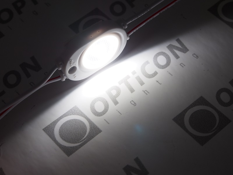 Moduł LED OPTICON 12V 1W IP67 180° 1x SMD2835 Biały Zimny 6000K Moduł LED OPTICON 12V 1W IP67 180° 1x SMD2835 Biały Zimny 6000K