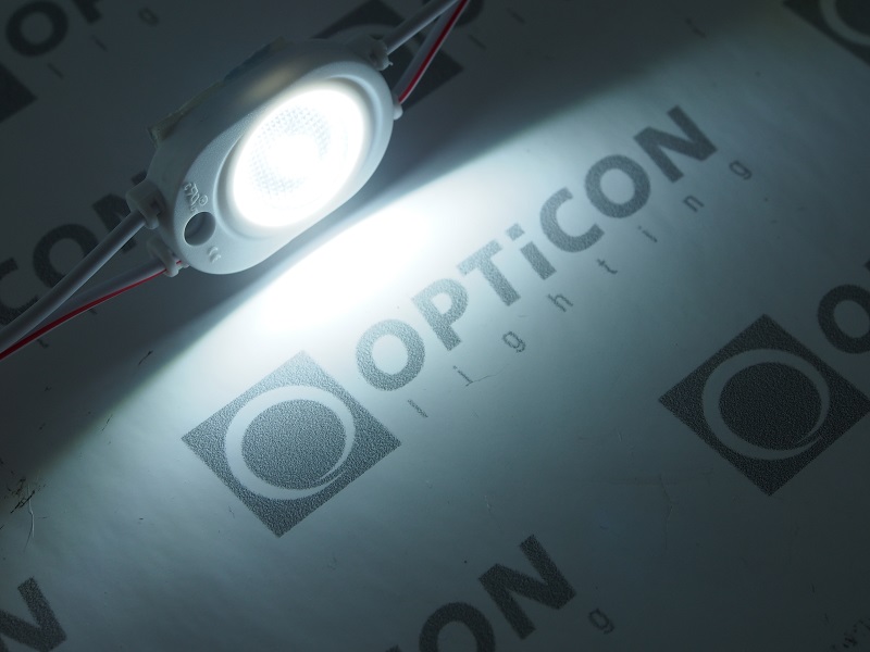 Moduł LED OPTICON 12V 1W IP67 180° 1x SMD2835 Biały Bardzo Zimny 10000K Moduł LED OPTICON 12V 1W IP67 180° 1x SMD2835 Biały Bardzo Zimny 10000K