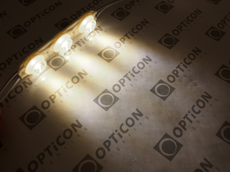 Moduł LED OPTICON 24V 3W IP67 Edge Light 16x27° 3x SMD2835 OSRAM 4000K Moduł LED OPTICON 24V 3W IP67 Edge Light 16x27° 3x SMD2835 OSRAM 4000K