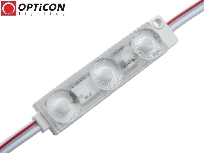 Niebieski moduł LED 24V DC 3x SMD2835 IP68 0,72W Backlight