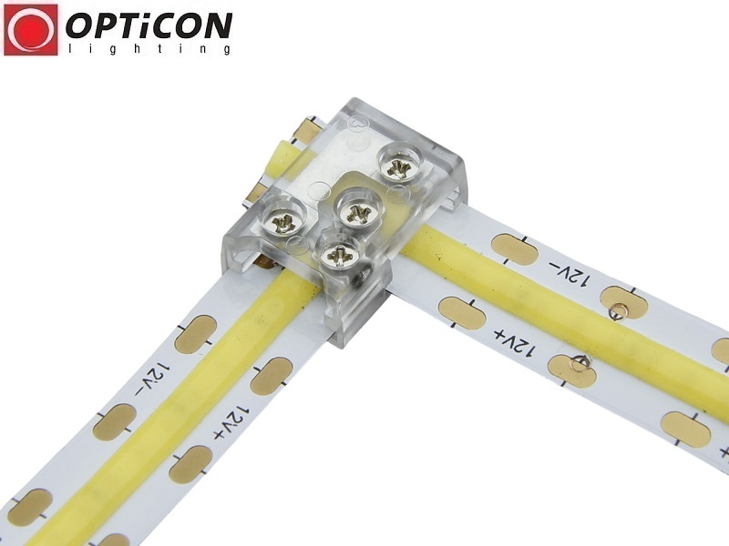 Konektor Taśm LED 10mm Skręcany Premium - Połączenie Kąt 90 stopni Konektor Taśm LED 10mm Skręcany Premium - Połączenie Kąt 90 stopni