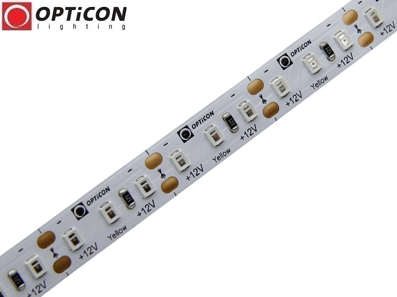 Taśma LED 12V 600 SMD 2835 10mm IP20 19,2W/m Kolor Żółty OPTICON PREMIUM Taśma LED 12V 600 SMD 2835 10mm IP20 19,2W/m Kolor Żółty OPTICON PREMIUM