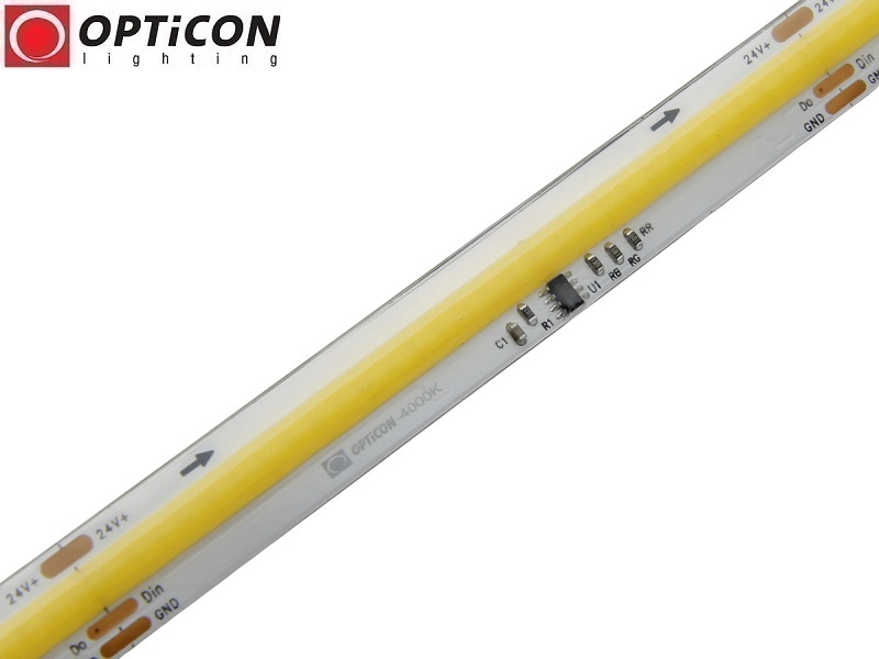 Taśma LED 24V COB 1800 SMD 10mm IP20 12W/m Biały Neutralny 4000K Cyfrowa Digital SPI WS2811 Taśma LED 24V COB 1800 SMD 10mm IP20 12W/m Biały Neutralny 4000K Cyfrowa Digital SPI WS2811