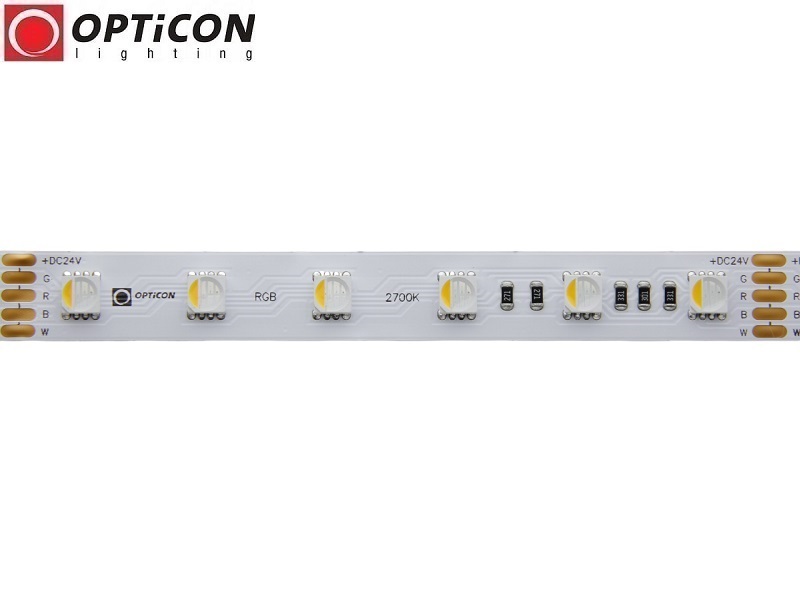 Taśma LED 24V 300x SMD 5050 4in1 12mm IP20 19,2W RGBW + Biały Ciepły 2700K OPTICON PREMIUM
